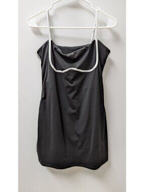 Move With You Black/White Sleeveless Tennis Dress